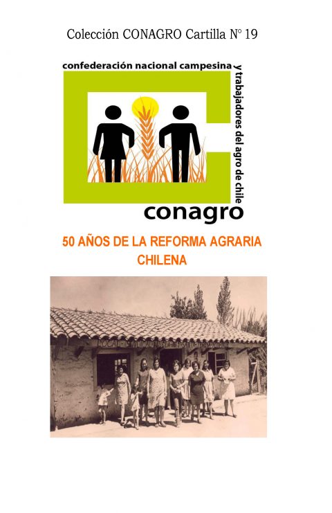 Cartilla N° 19 Primera parte Cincuentenario de la Reforma Agraria